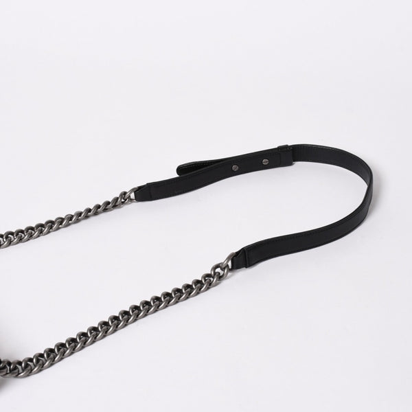 新品同様品 CHANEL シャネル ボーイシャネル チェーンショルダーバッグ ショルダーバッグ シェブロン Vステッチ 24番台 ココマーク ブラック 中古 4a006433