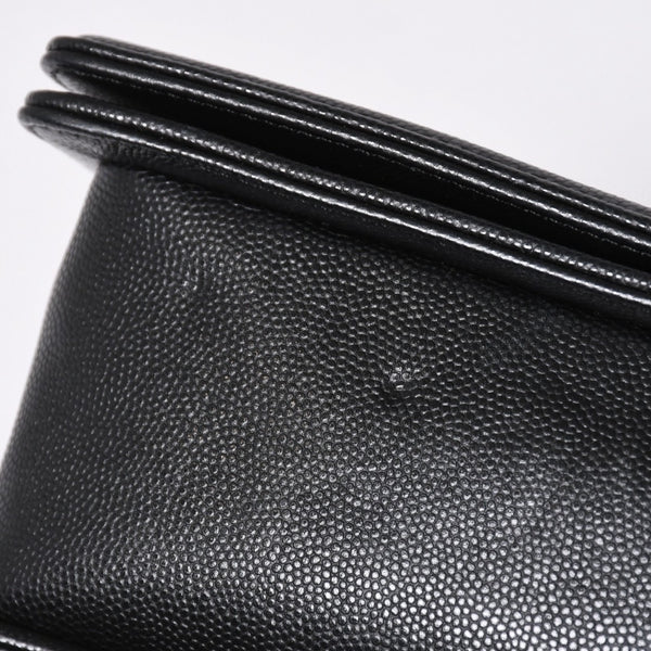 新品同様品 CHANEL シャネル ボーイシャネル チェーンショルダーバッグ ショルダーバッグ シェブロン Vステッチ 24番台 ココマーク ブラック 中古 4a006433