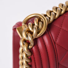Load the image into the gallery viewer. CHANEL シャネル ボーイシャネル チェーンショルダーバッグ ショルダーバッグ 26番台 ラムスキン ココマーク ピンク ゴールド金具 美品 中古 4a006431
