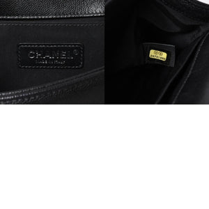 新品同様品 CHANEL シャネル ボーイシャネル チェーンショルダーバッグ ショルダーバッグ シェブロン Vステッチ 24番台 ココマーク ブラック 中古 4a006433
