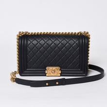 画像をギャラリービューアに読み込む, 極美品 CHANEL シャネル ボーイシャネル25 Wチェーンショルダーバッグ 26番台 ココマーク A67086 ラムスキン ネイビー 中古 4a006434
