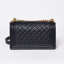 画像をギャラリービューアに読み込む, 極美品 CHANEL シャネル ボーイシャネル25 Wチェーンショルダーバッグ 26番台 ココマーク A67086 ラムスキン ネイビー 中古 4a006434
