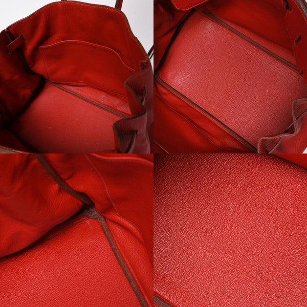 極美品 HERMES エルメス ハンドバッグ バーキン35 トゴ レッド シルバー金具 □I刻印 中古 4a006440