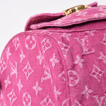 画像をギャラリービューアに読み込む, 新品同様品 LOUIS VUITTON ルイヴィトン ネオスピーディ ハンドバッグ M95214 モノグラムデニム ピンク ゴールド金具 中古 4a006493