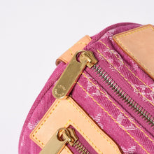 画像をギャラリービューアに読み込む, 新品同様品 LOUIS VUITTON ルイヴィトン ネオスピーディ ハンドバッグ M95214 モノグラムデニム ピンク ゴールド金具 中古 4a006493