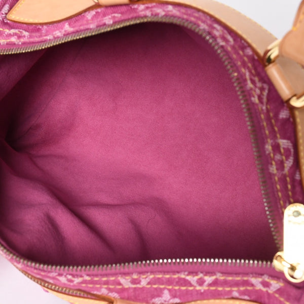 新品同様品 LOUIS VUITTON ルイヴィトン ネオスピーディ ハンドバッグ M95214 モノグラムデニム ピンク ゴールド金具 中古 4a006493