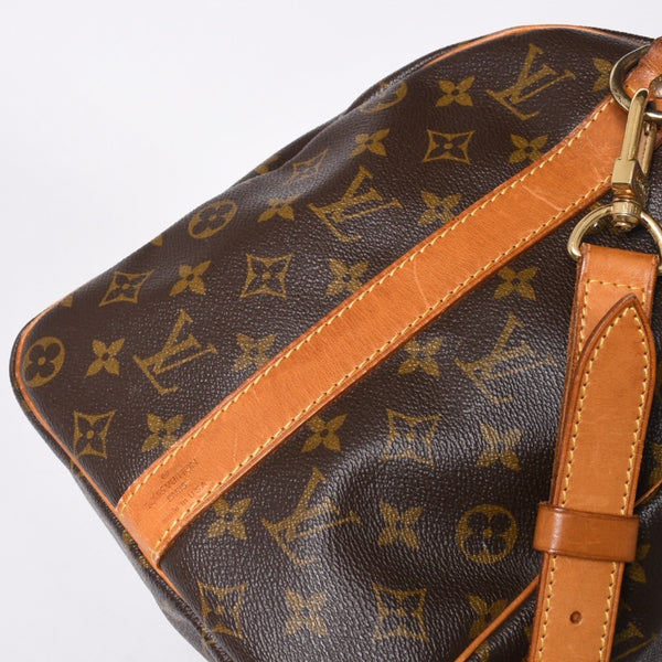 LOUIS VUITTON ルイヴィトン キーポル バンドリエール45 ボストンバッグ M41418 モノグラム ブラウン ゴールド金具 美品 中古 4a006491