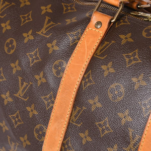 LOUIS VUITTON ルイヴィトン キーポル バンドリエール45 ボストンバッグ M41418 モノグラム ブラウン ゴールド金具 美品 中古 4a006491
