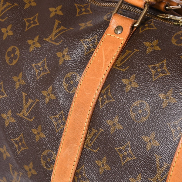 LOUIS VUITTON ルイヴィトン キーポル バンドリエール45 ボストンバッグ M41418 モノグラム ブラウン ゴールド金具 美品 中古 4a006491