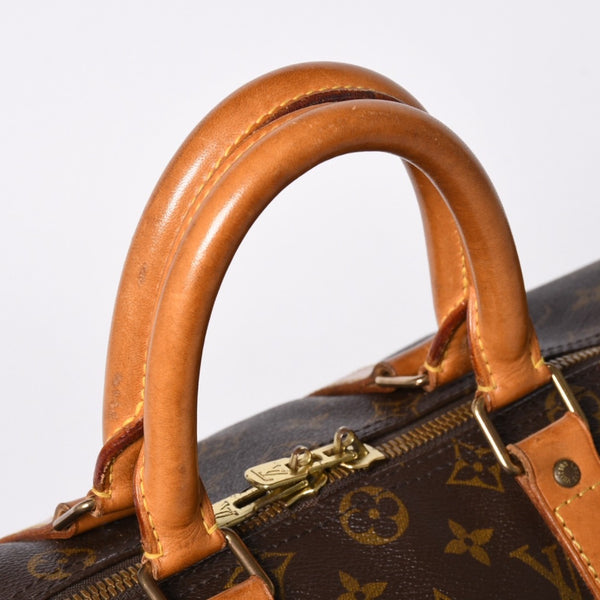 LOUIS VUITTON ルイヴィトン キーポル バンドリエール45 ボストンバッグ M41418 モノグラム ブラウン ゴールド金具 美品 中古 4a006491