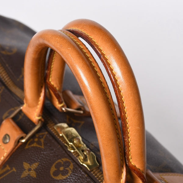 LOUIS VUITTON ルイヴィトン キーポル バンドリエール45 ボストンバッグ M41418 モノグラム ブラウン ゴールド金具 美品 中古 4a006491