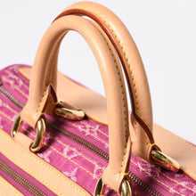 画像をギャラリービューアに読み込む, 新品同様品 LOUIS VUITTON ルイヴィトン ネオスピーディ ハンドバッグ M95214 モノグラムデニム ピンク ゴールド金具 中古 4a006493