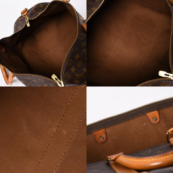 LOUIS VUITTON ルイヴィトン キーポル バンドリエール45 ボストンバッグ M41418 モノグラム ブラウン ゴールド金具 美品 中古 4a006491
