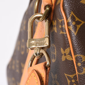 LOUIS VUITTON ルイヴィトン モノグラム キーポルバンドリエール55 2WAY ボストンバック M41414 ブラウン キャンバス 美品 中古 4a006487
