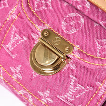 画像をギャラリービューアに読み込む, 新品同様品 LOUIS VUITTON ルイヴィトン ネオスピーディ ハンドバッグ M95214 モノグラムデニム ピンク ゴールド金具 中古 4a006493