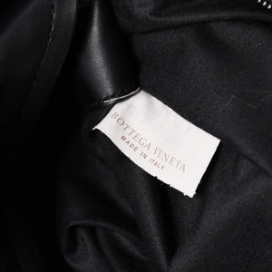 極美品 BOTTEGA VENETA ボッテガヴェネタ ショルダーバッグ イントレチャート 161623 V456C 1000 ブラック レザー 中古 4a006518