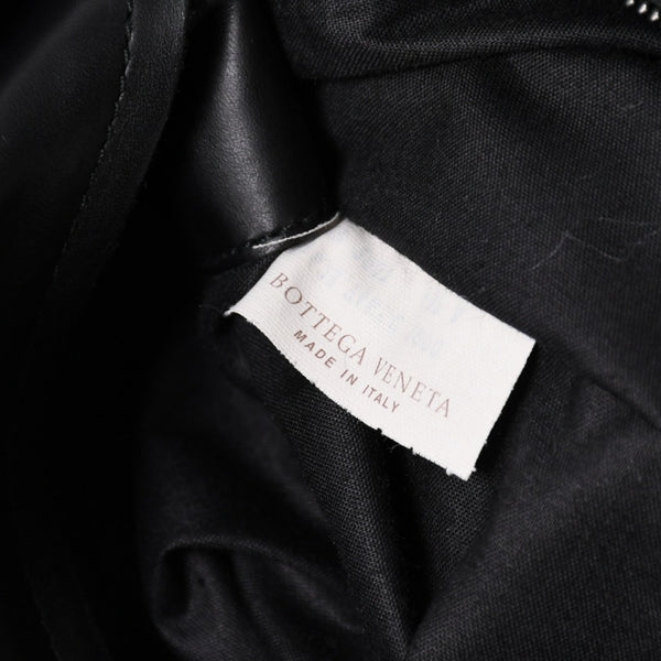 極美品 BOTTEGA VENETA ボッテガヴェネタ ショルダーバッグ イントレチャート 161623 V456C 1000 ブラック レザー 中古 4a006518