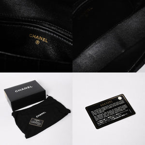 新品同様品 CHANEL シャネル チョコバー ベルベット シングルフラップ シングルチェーンバッグ 6番台 ベロア ゴールド金具 中古 4a006444