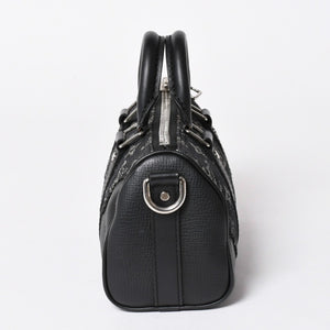 極美品 LOUIS VUITTON ルイヴィトン キーポル XS ショルダーバッグ M81010 モノグラムデニム トリヨンレザー 2WAY シルバー金具 中古 4a006447