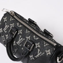 画像をギャラリービューアに読み込む, 極美品 LOUIS VUITTON ルイヴィトン キーポル XS ショルダーバッグ M81010 モノグラムデニム トリヨンレザー 2WAY シルバー金具 中古 4a006447