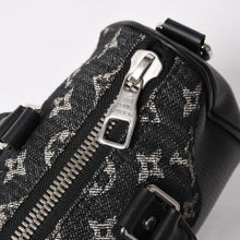 画像をギャラリービューアに読み込む, 極美品 LOUIS VUITTON ルイヴィトン キーポル XS ショルダーバッグ M81010 モノグラムデニム トリヨンレザー 2WAY シルバー金具 中古 4a006447