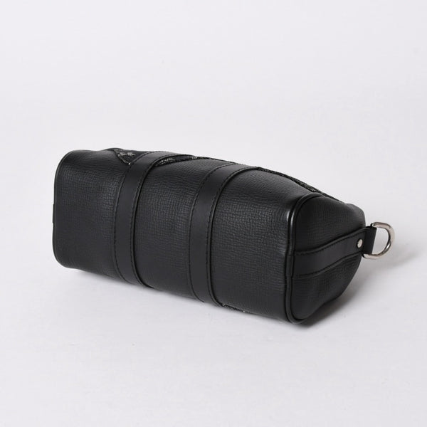極美品 LOUIS VUITTON ルイヴィトン キーポル XS ショルダーバッグ M81010 モノグラムデニム トリヨンレザー 2WAY シルバー金具 中古 4a006447