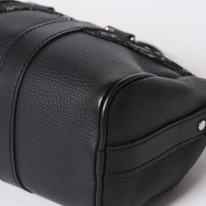 極美品 LOUIS VUITTON ルイヴィトン キーポル XS ショルダーバッグ M81010 モノグラムデニム トリヨンレザー 2WAY シルバー金具 中古 4a006447