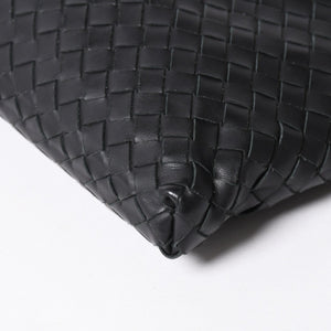 極美品 BOTTEGA VENETA ボッテガヴェネタ ショルダーバッグ イントレチャート 161623 V456C 1000 ブラック レザー 中古 4a006518