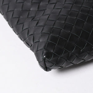 極美品 BOTTEGA VENETA ボッテガヴェネタ ショルダーバッグ イントレチャート 161623 V456C 1000 ブラック レザー 中古 4a006518