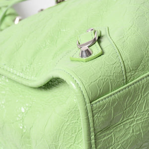 極美品 BALENCIAGA バレンシアガ Le City ルシティ ミディアム ハンドバッグ ショルダーバッグ 2way アリーナラムスキン 797786 中古 4a006413