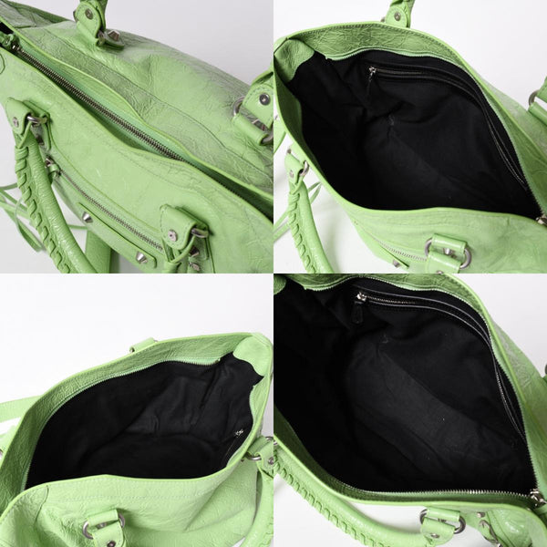 極美品 BALENCIAGA バレンシアガ Le City ルシティ ミディアム ハンドバッグ ショルダーバッグ 2way アリーナラムスキン 797786 中古 4a006413
