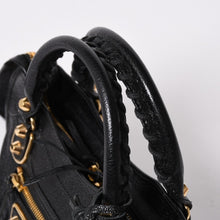 将图片加载到图库查看器中。 極美品 BALENCIAGA バレンシアガ ミニ シティ ハンドバッグ ショルダーバッグ 2WAY 390160 レザー ブラック 中古 4a006396