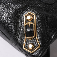 将图片加载到图库查看器中。 極美品 BALENCIAGA バレンシアガ ミニ シティ ハンドバッグ ショルダーバッグ 2WAY 390160 レザー ブラック 中古 4a006396