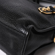 将图片加载到图库查看器中。 極美品 BALENCIAGA バレンシアガ ミニ シティ ハンドバッグ ショルダーバッグ 2WAY 390160 レザー ブラック 中古 4a006396
