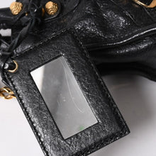 将图片加载到图库查看器中。 極美品 BALENCIAGA バレンシアガ LE CITY MINI ミニ シティ 2WAYバッグ 309544 ブラック ゴールド金具 中古 4a006448