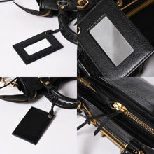 将图片加载到图库查看器中。 極美品 BALENCIAGA バレンシアガ ミニ シティ ハンドバッグ ショルダーバッグ 2WAY 390160 レザー ブラック 中古 4a006396
