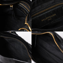 将图片加载到图库查看器中。 極美品 BALENCIAGA バレンシアガ ミニ シティ ハンドバッグ ショルダーバッグ 2WAY 390160 レザー ブラック 中古 4a006396