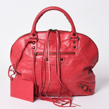 将图片加载到图库查看器中。 極美品 BALENCIAGA バレンシアガ クラシック・ボーリング 2WAY ハンドバッグ ショルダーバッグ 299202 中古 4a006401