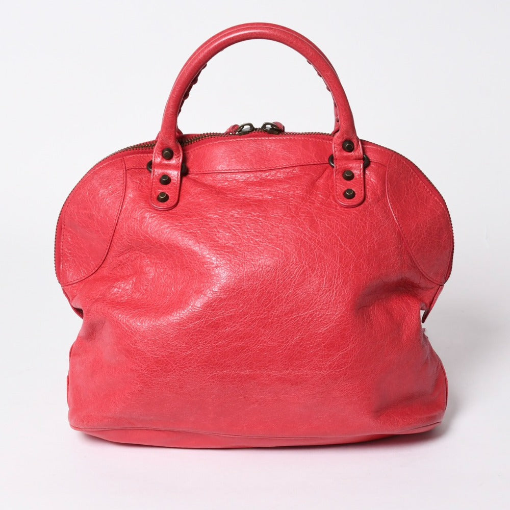 極美品 BALENCIAGA バレンシアガ クラシック・ボーリング 2WAY ハンドバッグ ショルダーバッグ 299202 中古 4a006401