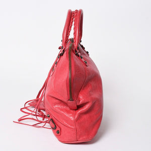 極美品 BALENCIAGA バレンシアガ クラシック・ボーリング 2WAY ハンドバッグ ショルダーバッグ 299202 中古 4a006401