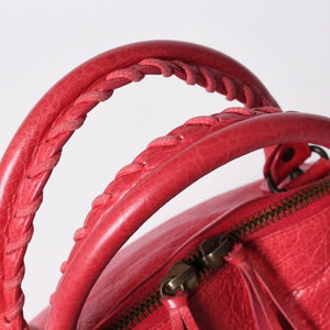 極美品 BALENCIAGA バレンシアガ クラシック・ボーリング 2WAY ハンドバッグ ショルダーバッグ 299202 中古 4a006401