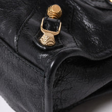 将图片加载到图库查看器中。 極美品 BALENCIAGA バレンシアガ LE CITY MINI ミニ シティ 2WAYバッグ 309544 ブラック ゴールド金具 中古 4a006448