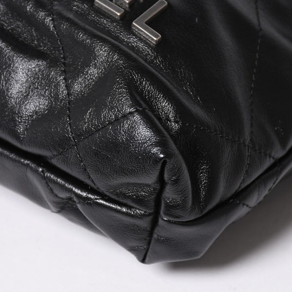 新品同様品 CHANEL シャネル シャネル22 ミニバッグ 2WAY ハンドバッグ ショルダーバッグ ランダム番台 ブラック シルバー金具 中古 4a006458