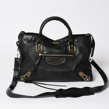 将图片加载到图库查看器中。 極美品 BALENCIAGA バレンシアガ メタリック エッジシティ レザー 2WAY ハンドバッグ ショルダーバッグ ゴールド金具 505984 中古 4a006412