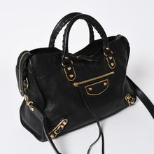 将图片加载到图库查看器中。 極美品 BALENCIAGA バレンシアガ メタリック エッジシティ レザー 2WAY ハンドバッグ ショルダーバッグ ゴールド金具 505984 中古 4a006412