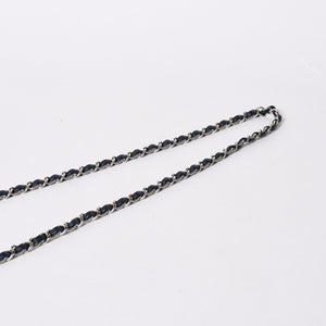 新品同様 CHANEL シャネル ミニマトラッセ17 Sフラップ Sチェーンショルダーバッグ 26番台 ココマーク ラムスキン ブルー シルバー 中古 4a006558