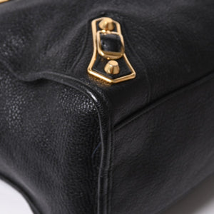 Very Good Condition BALENCIAGA Metallic Edge City Leather 2WAY Handbag Shoulder Bag Gold Hardware 505984 Used 4a006412