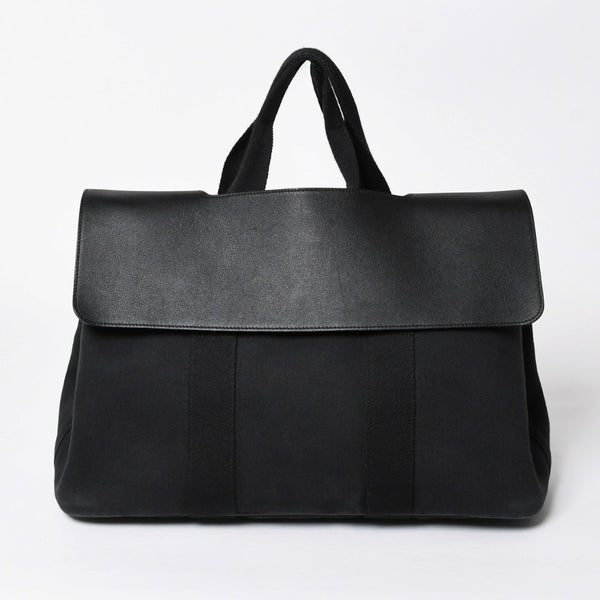 HERMES エルメス ハンドバッグ ヴァルパライソMM ハンドバッグ トートバッグ ブラック シルバー金具 美品 中古 4a006384