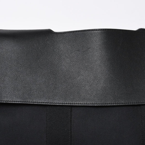 HERMES エルメス ハンドバッグ ヴァルパライソMM ハンドバッグ トートバッグ ブラック シルバー金具 美品 中古 4a006384