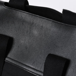 HERMES エルメス ハンドバッグ ヴァルパライソMM ハンドバッグ トートバッグ ブラック シルバー金具 美品 中古 4a006384